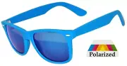 KIDS BLUE SUNGLASSES POLARIZED MIRROR LENS PROTECT CHILD'S EYES UVB WITH POUCH