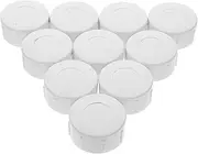 Abaodam 10pcs PVC Pipe Fitting End Female Thread Cap Lightweight Pressure Resistant Adapter for Irrigation Swimming Pools Cold Water Supply and Outdoor Applications