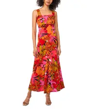 Vince Camuto Square Neck Tier Dress