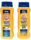 Arm & Hammer 2 Pack Ultra Max 3-in-1 Shampoo Conditioner Body Wash Cool Water N