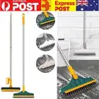 2 In 1 Floor Brush Scrubber With Long Handle Grout Brush Scrape Stiff Cleaning