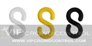 S-HOOK, PLASTIC, VIP CROWD CONTROL, 12 PCS SET