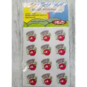 Rare Scratch & sniff happy Allie scented Sticker Matte pack Awesome Apple New