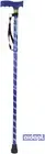 Walking Stick Extendable Plastic Handled with Engraved Pattern