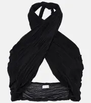 [Jade Swim] Jade Swim Aylin halterneck wrap top One Size black