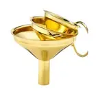 Set of 3 Metal Liquid Funnels for Kitchen Use Essential Oil Wine Perfumes