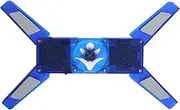 Computer Cooling Pad,Portable Laptop Cooler Cooling Pad,USB Powered Foldable Cooling Holder,with Hub LED Low Noise Heat Dissipation Fan,500-2500rpm