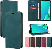 Ttianfa Compatile for Samsung Galaxy S10E Flip Wallet Leather Phone Case [2 Card Slot+1 Cash Slot] Magnetic Closure Case with Stand Fuction Shockproof Cover Festival Gift Men Women-Green
