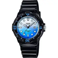 在飛比找momo購物網優惠-【CASIO 卡西歐】學生錶 清涼海洋風女錶-漸層藍x黑 考