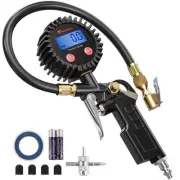 Digital Tire Inflator with Pressure Gauge, 250 PSI Air Chuck and Compressor A...