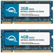 OWC 6GB (2GB + 4GB) PC5300 DDR2 667MHz SO-DIMMs Memory RAM Upgrade