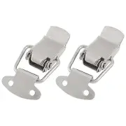 Spring Loaded Toggle Latch (50mm/2") 2Pcs, Metal Hardware Clasp Hasp Draw