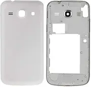 MEI ZL Full Housing Cover (Middle Frame Bezel + Battery Back Cover) for Galaxy Core Plus / G350(Black) Long (Color : White)