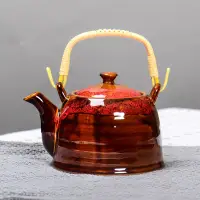 在飛比找蝦皮購物優惠-【泡茶優選】茶壺 提梁壺家用大茶壺茶杯陶瓷茶具套裝涼水壺青花