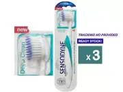 3 unit x Sensodyne Deep Clean Toothbrush For Sensitive Teeth