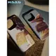 aab 面包塔 葡萄芝士 菲林雙層二合一手機殼磨砂面適用于 蘋果14pro iPhone15promax 小眾氛圍感ins節日禮物