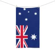 Australia Flag Hand Towel, Aussie Gift, Kitchen Towel, Australia Home Decor