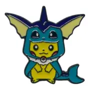 Pikachu x Vaporeon Poncho Pokemon Enamel Pin Eeveelution Eevee Evolution
