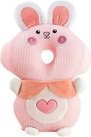 Baby Head Protector Backpack,Head Protection Safety,Anti-Collision Head-Protecting Back Pillow,Anti-Fall hat for Toddler,Pink (A Bunny)