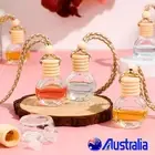 10-50PCS Car Hanging Diffuser Air Freshener Perfume Mini Glass Bottle Ornament