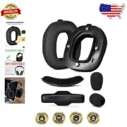 Black Earpads and Headband Compatible with Astro Gaming A40 TR Headset