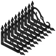 10 Pcs L Bracket Decorative Shelf Brackets Wall Mounted L Shape Floating Shel...