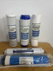 Fil-fresh Set Reverse Osmosis Cartridge Replacements CTO, sediment GAC, Carbon,