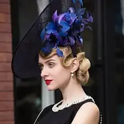 Fascinators Kentucky Derby Hat Flax Top Hat Sinamay Hat Wedding Casual Melbourne Cup Elegant Romantic British With Flower Headpiece Headwear
