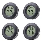 4 Pack Mini Hygrometer Thermometer Fahrenheit or Celsius Meter Digital LCD