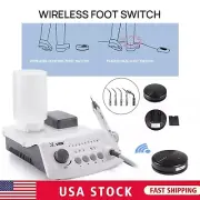 Dental LED Ultrasonic Scaler Endo Perio Scaling Wireless Pedal fit EMS Cavitron