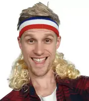 Mullet Blonde Headband Magic Mullet for all Costumes