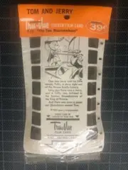 Vintage 1960's TRU-VUE Magic Eyes TOM AND JERRY Stereo Film Card MIP Old Stock !