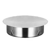 Stainless Steel Chimney Flue Pipe Cover Vent Hole Protectors Odor Blocking 180mm