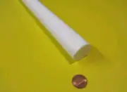 Teflon PTFE Virgin White Rod 1 1/4" (1.25) Diameter x 39" Long Extruded