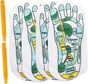 GRADENEVE Reflexology Massage Socks Set Acupressure Socks with Acupoint Massaging Stick Elastic for All-day Wear