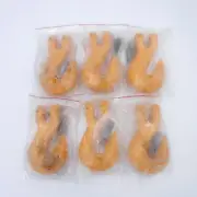 6 Pack 1/2"Clevis Cradle Grab Lift Hooks 3.2 Ton, 6400 LB With Pins