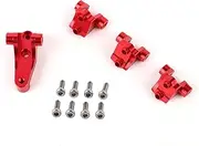 XIASABA Aluminum Alloy Front Rear Axle Lower Shock Mount Fit for Traxxas 4 1/10 RC Car