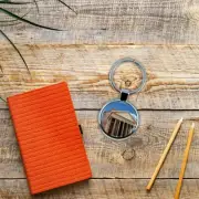 VILLA CRAFT Rome Pantheon Keychain with Epoxy Dome and Metal Keyring