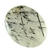 79.15Ct Rutilated Quartz 100%Natural Untreated Polished oval Cabochon Gemstone