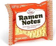 Genuine Fred Sticky Notes Ramen Notes - 150 Sheets (3.5 x 3 Inches) - White - Rectangular - Instant Memos - Grocery Lists - Office Supplies