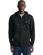 [Gant] Shield Zip Hoodie in Black