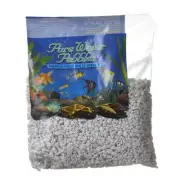 Pure Water Pebbles Aquarium Gravel - Snow White (2 lbs (3.1-6.3 mm Grain))