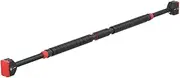 Everfit Pull Up Bar, Adjustable 90-125cm Length Chin Up Horizontal Pull-up Bars Exercise & Fitness Equipment for Doorway Home Gym Workout Outdoor, Max Limit 300kg Comfortable Foam Grip Black