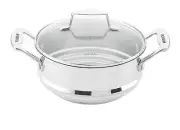 Scanpan Impact 16-18-20cm Multi Steamer Insert with Glass Lid