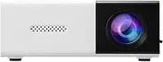 Mini Projector,Home Projector with 152" Screen, 1080P Portable Projector Built-in Speaker, Movie Projector Compatible with TV/Smartphone/HDMI/USB/AV,Projector for Indoor & Outdoor (White and Black)
