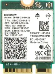 HighZer0 Electronics BE200 WiFi 7 Card | M.2 PCIe WiFi Card | Tri-Band 2.4/5/6