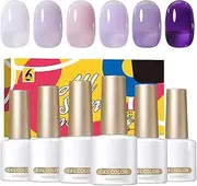 Jelly Gel Polish,Long-Lasting Professional Gel Nail Polish Set | Wear-Resistant Manicure Accessories for Beginners Enthusiasts Professionals