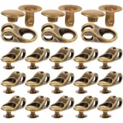20 Pcs Shoelace Buckle Supplies Metal Boot Fasteners for Shoes and Boots