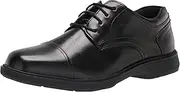 [Nunn Bush] Men's Pro Cap Toe Oxford with Kore Slip Resistant Comfort Technology
