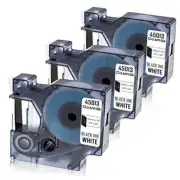 Replacement for Dymo 45013 Label Maker Refills D1 Label Manager 12mm(1/2 Inch)